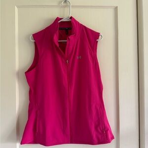 Under Armour Vest, Semi-fitted, Pink, Size L